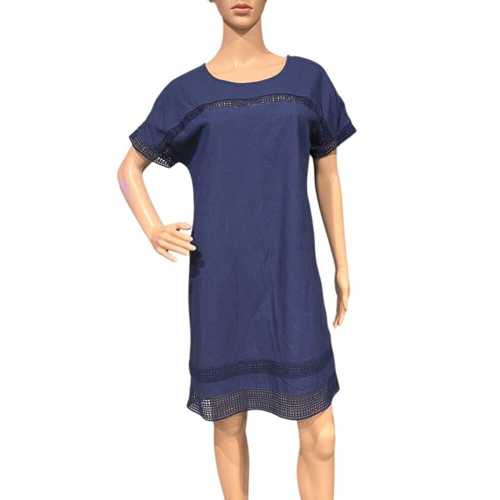 VINEYARD VINES Navy Blue Shift Dress Sz S